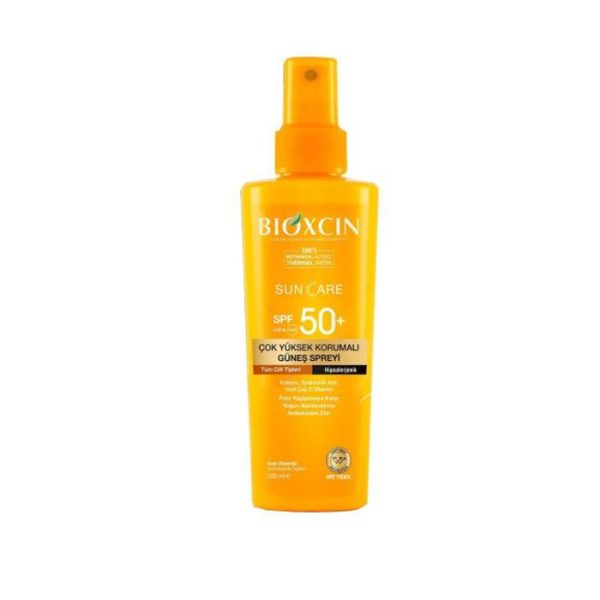 اسپری ضد آفتاب بدن بیوکسین SPF50+ حجم 200 میلی‌لیتر