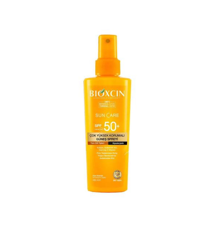 اسپری ضد آفتاب بدن بیوکسین SPF50+ حجم 200 میلی‌لیتر