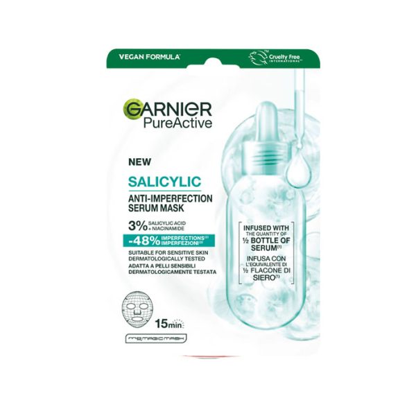 ماسک ورقه‌ای ضد جوش گارنیر Pure Active سالیسیلیک