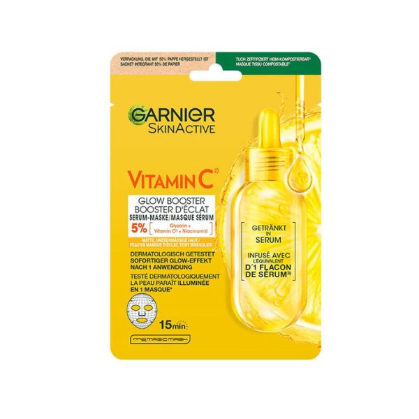 ماسک ورقه‌ای ویتامین C گارنیر SkinActive